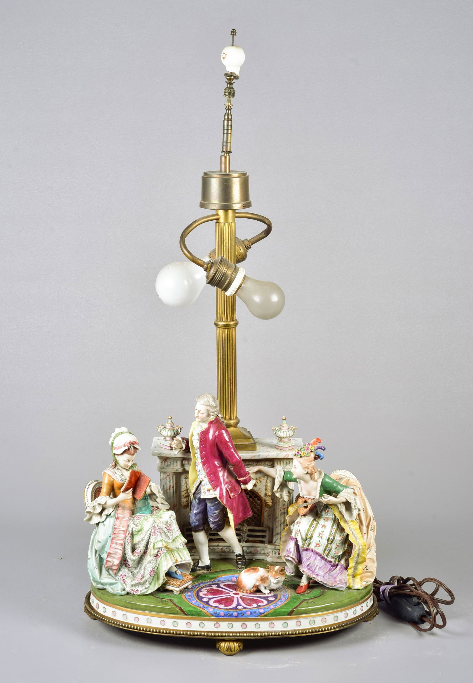 Porcelain Figural Grouping Table Lamp (1 of 20)