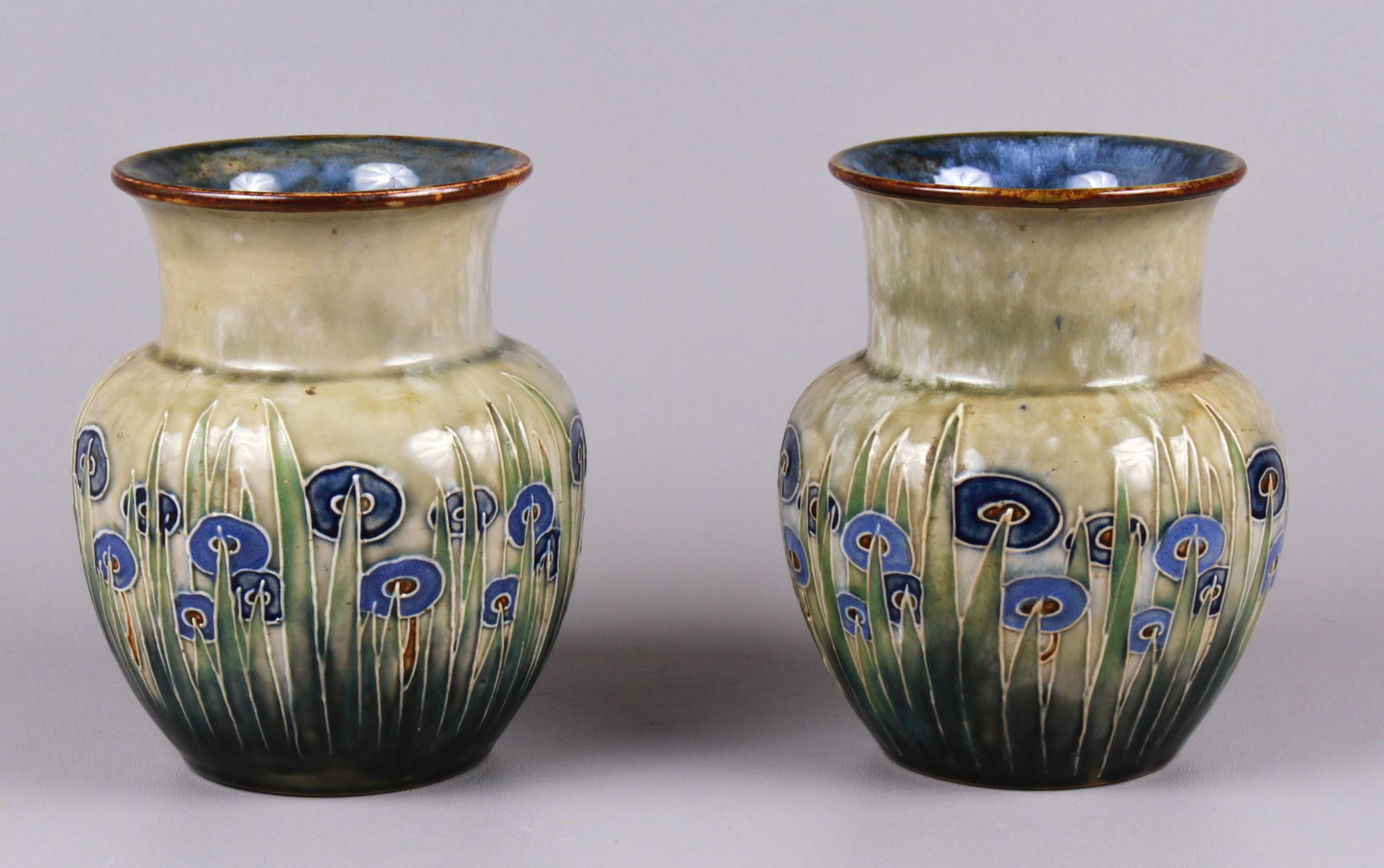 Royal Doulton Stoneware Vase Pair (1 of 3)