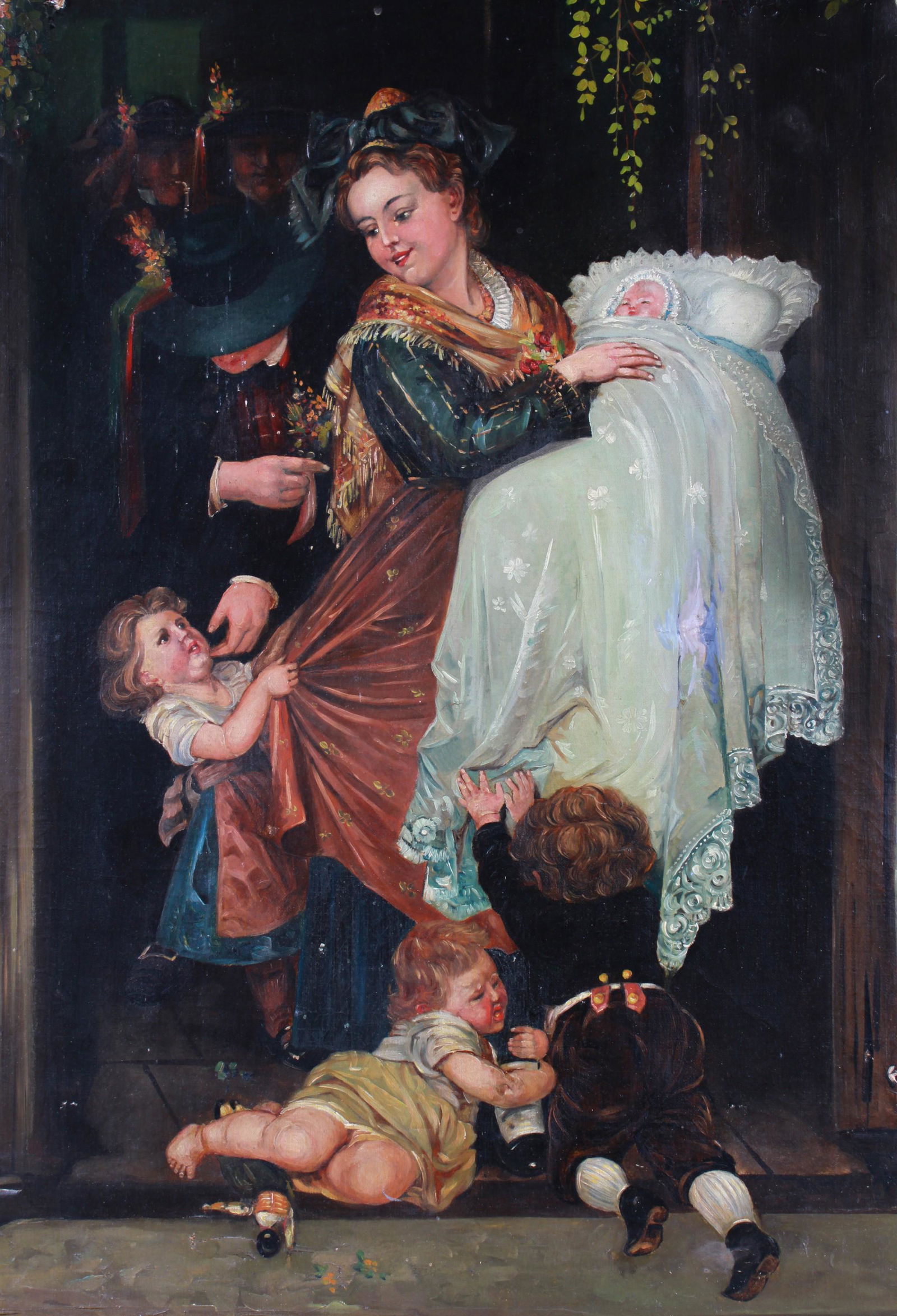 Maximilian Franz Friederang Painting "Christening" (1 of 5)