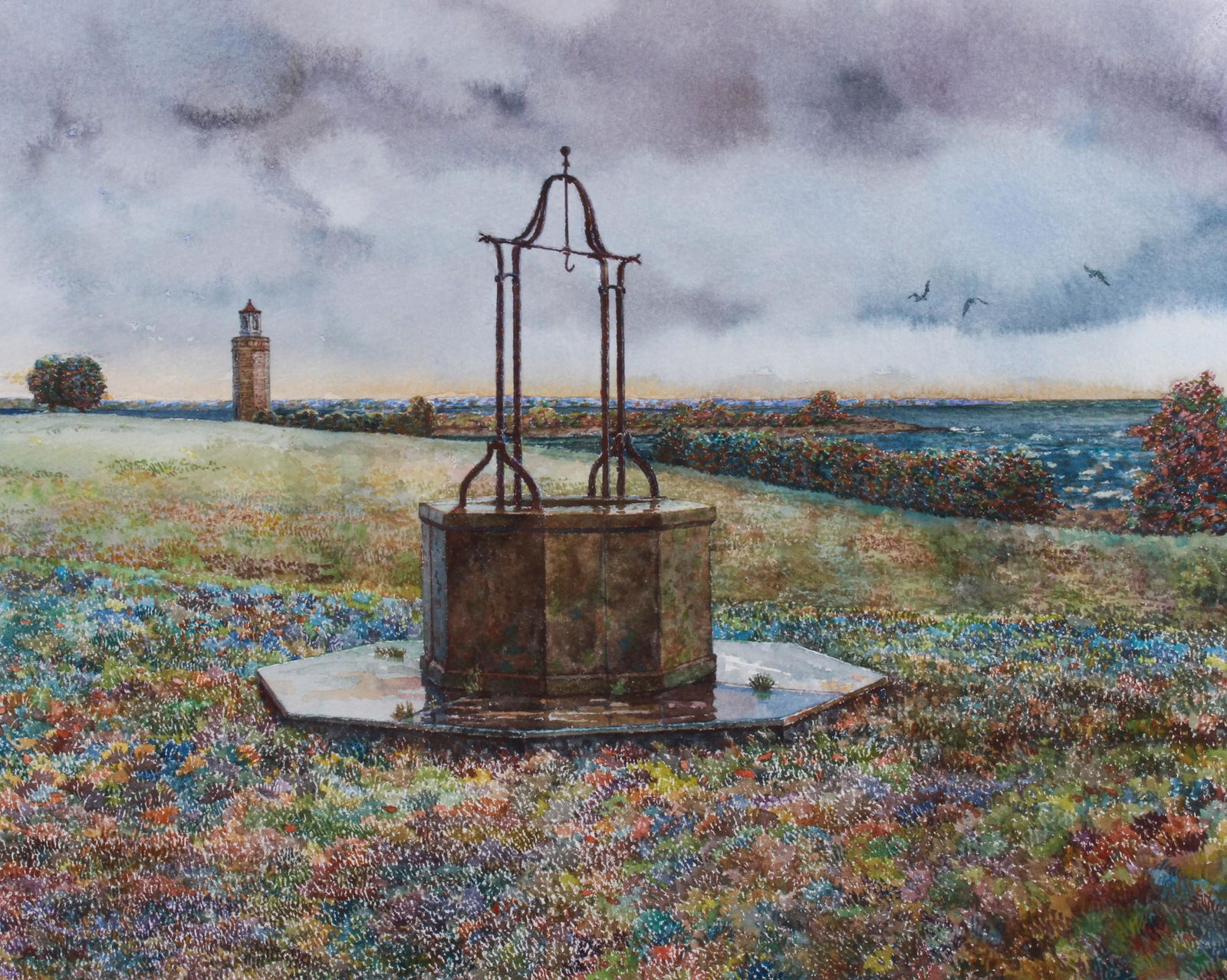 A N Wyeth "Rain at Avery Point" (1 of 4)