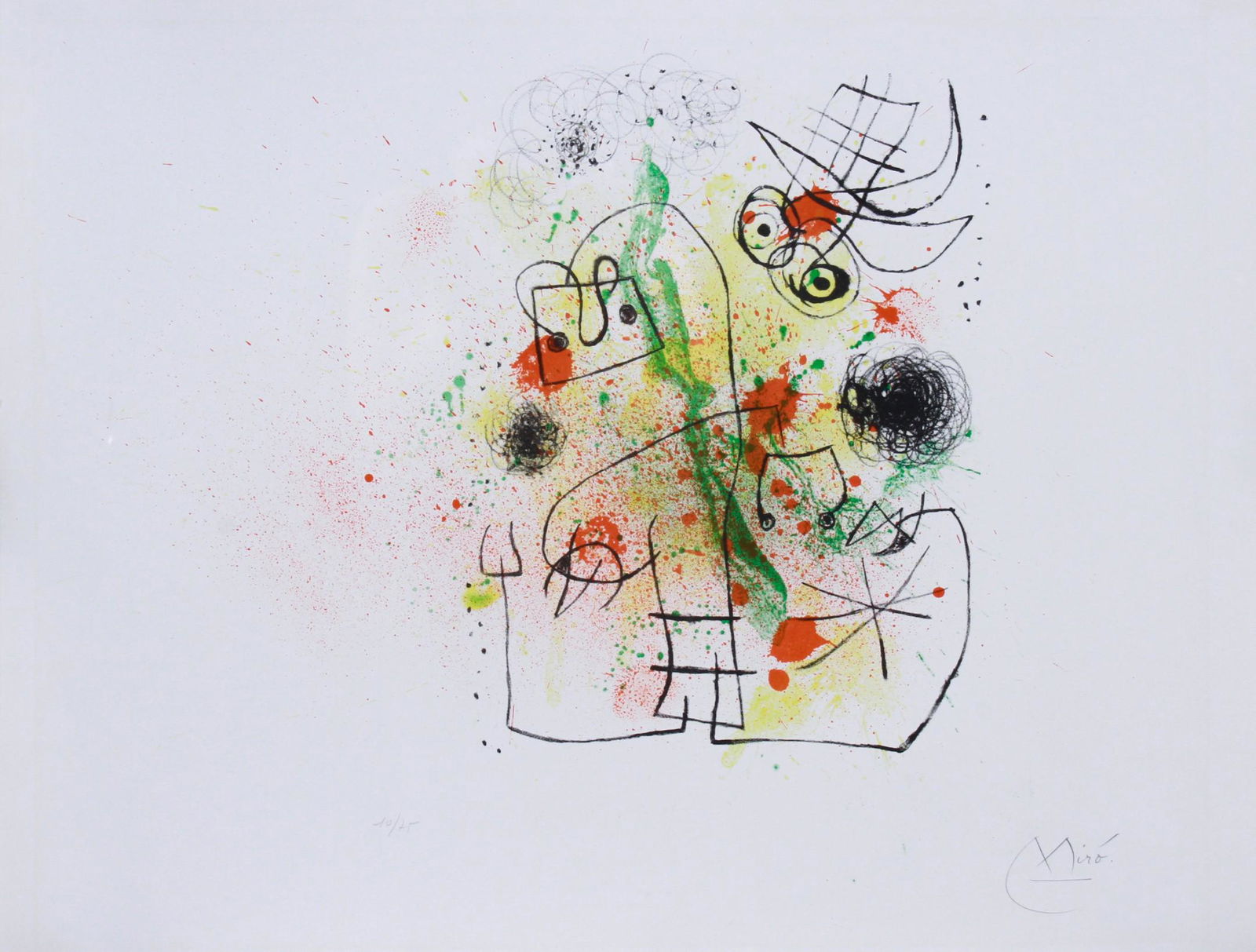 Joan Miro "Woman and Bird in Torment" (1 of 4)