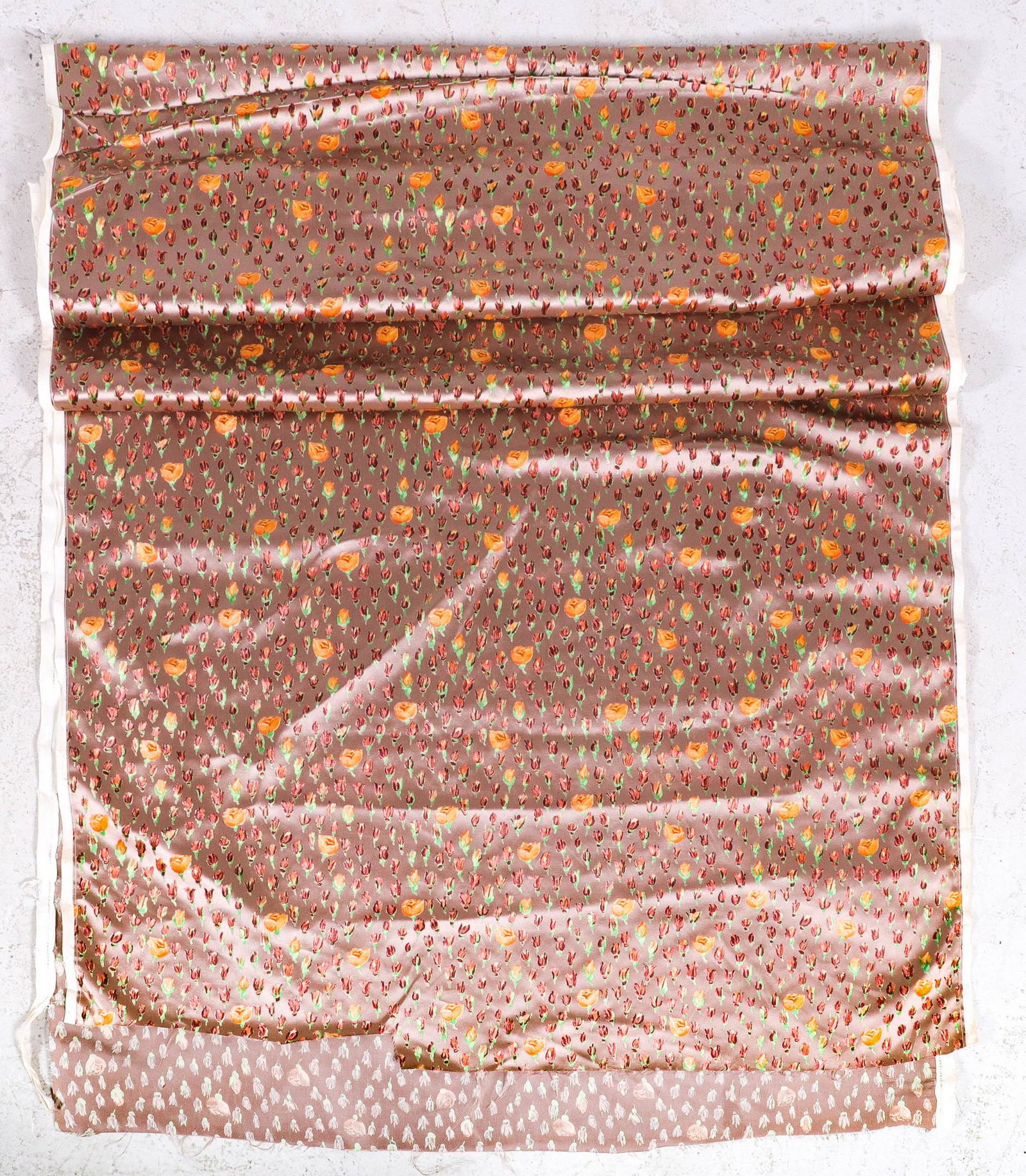 4 Yards 1920's Cut Silk Velvet Fabric (1 of 4)