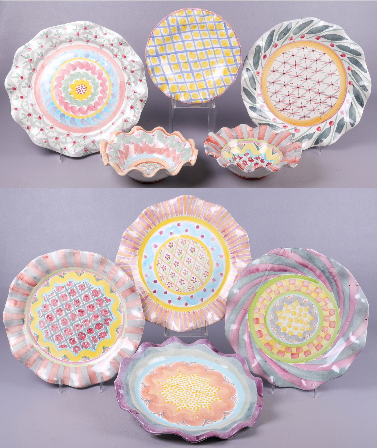 (9) Mackenzie Childs Plates and Bowls (1 of 5)