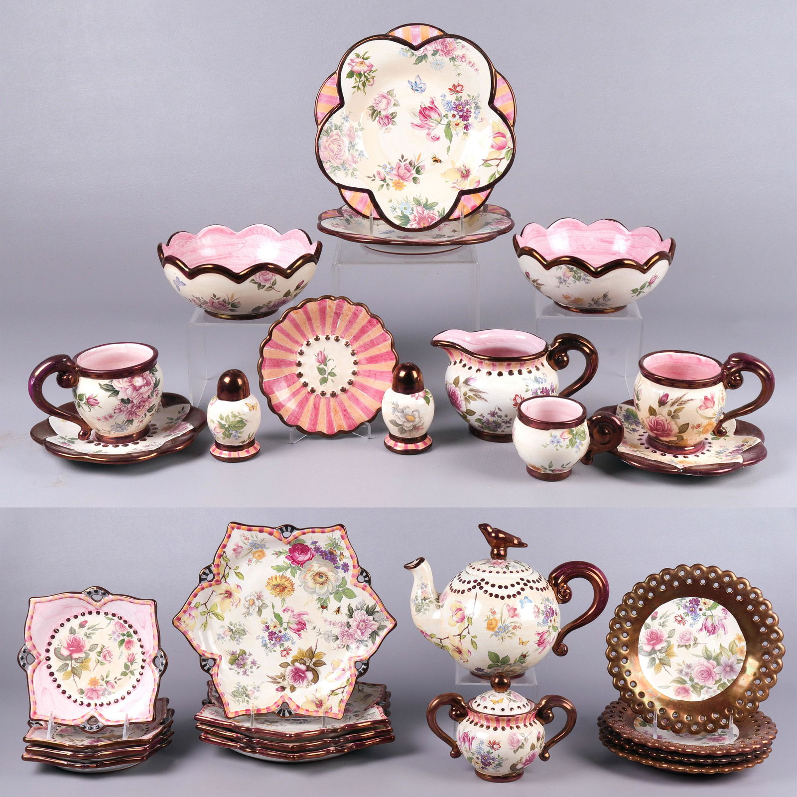 (27) Pcs Mackenzie Childs 'Chelsea Lustre' (1 of 10)