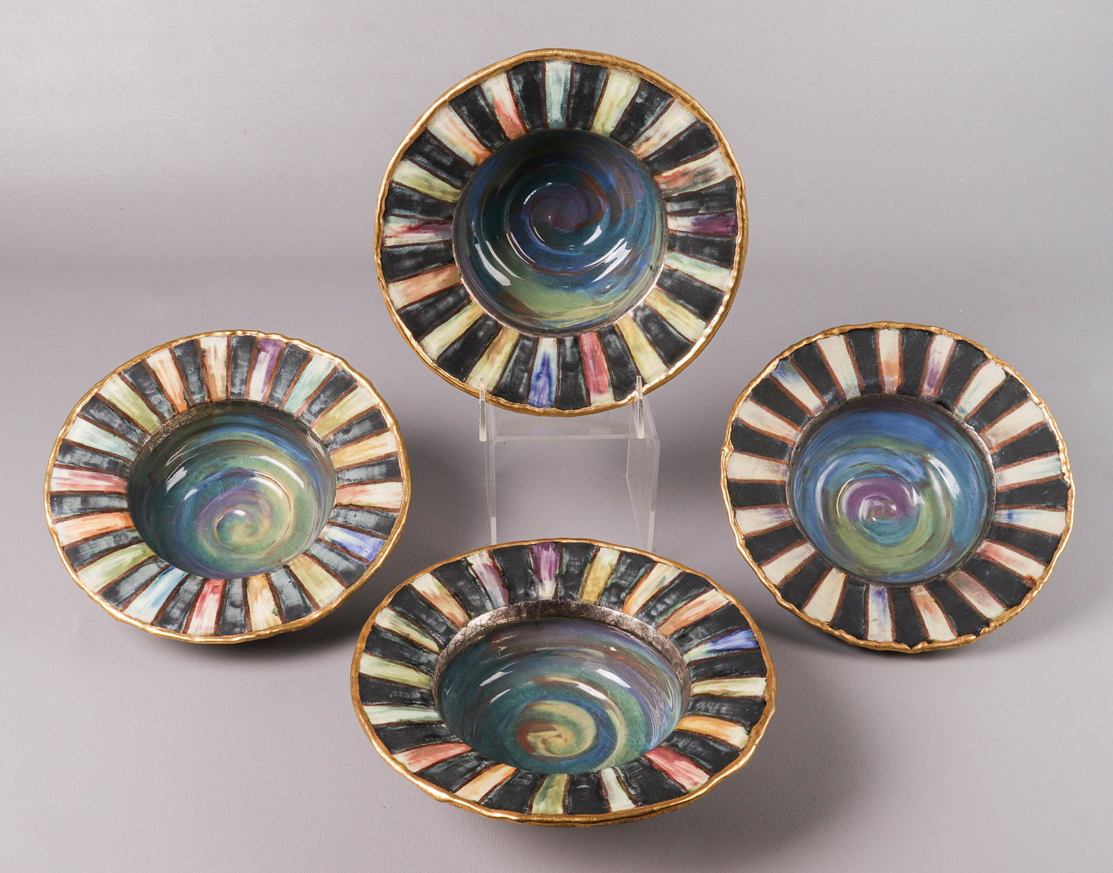 (4) Mackenzie Childs Evervolving Coup Bowls (1 of 5)