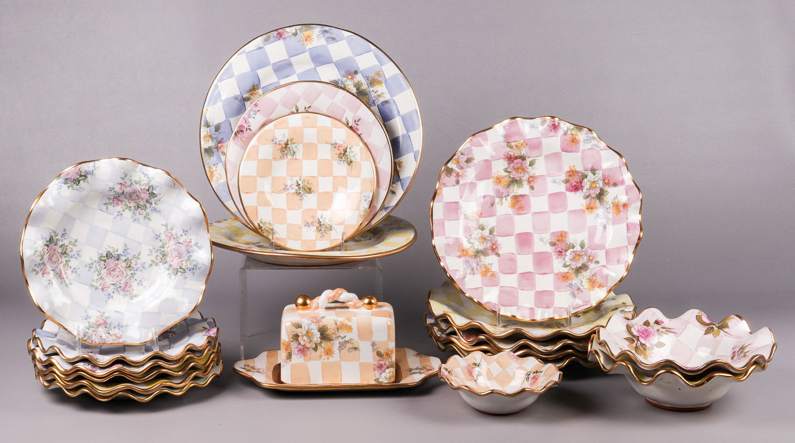 (19) Pcs Mackenzie Childs Dinnerware (1 of 5)