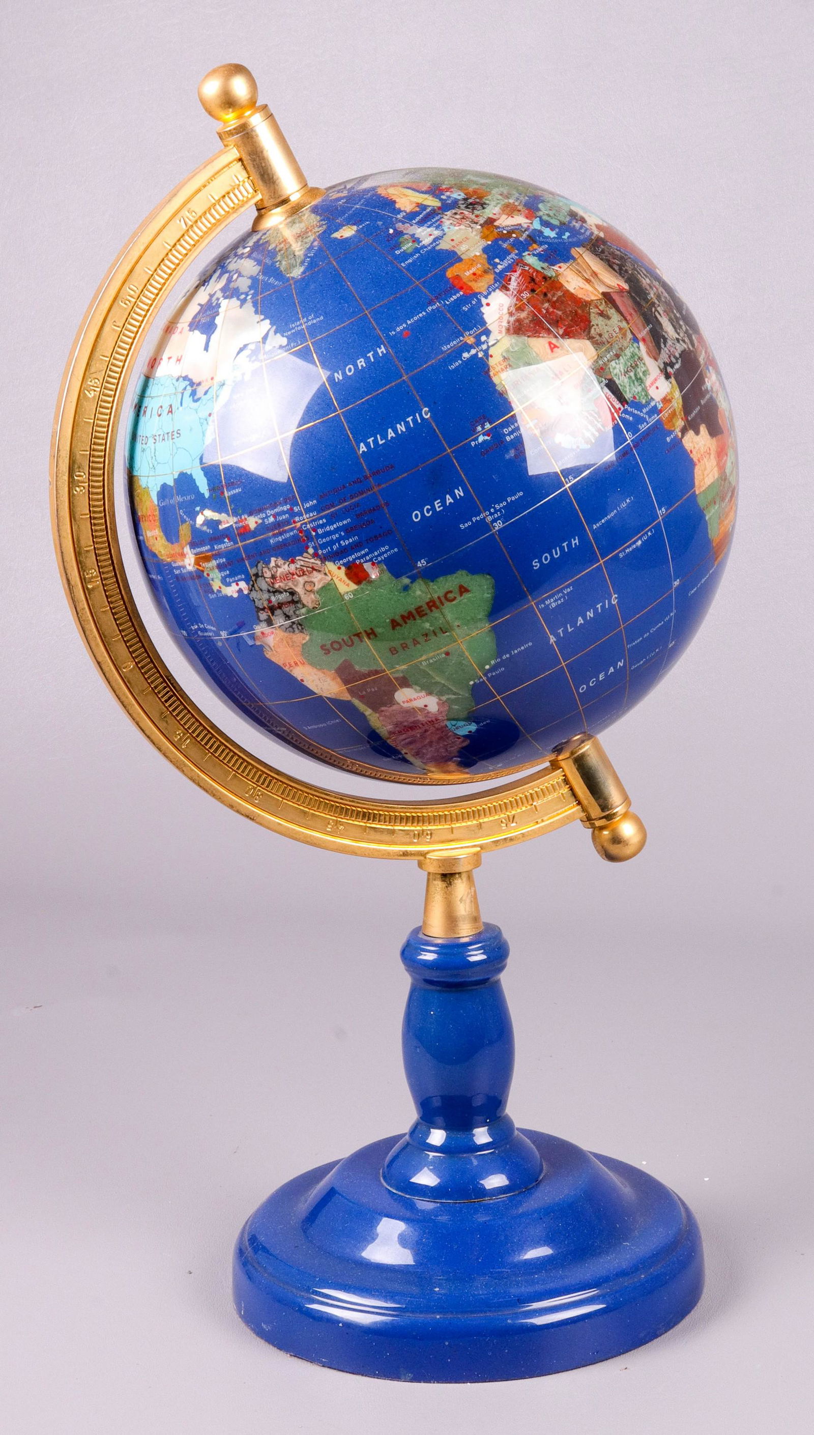 Gemstone Table Globe on Stand (1 of 1)