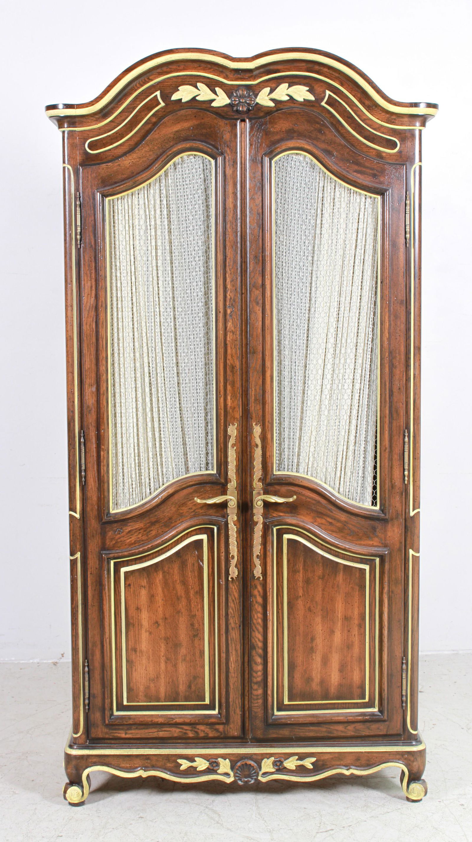 French style walnut 2-door wardrobe (1 of 3)