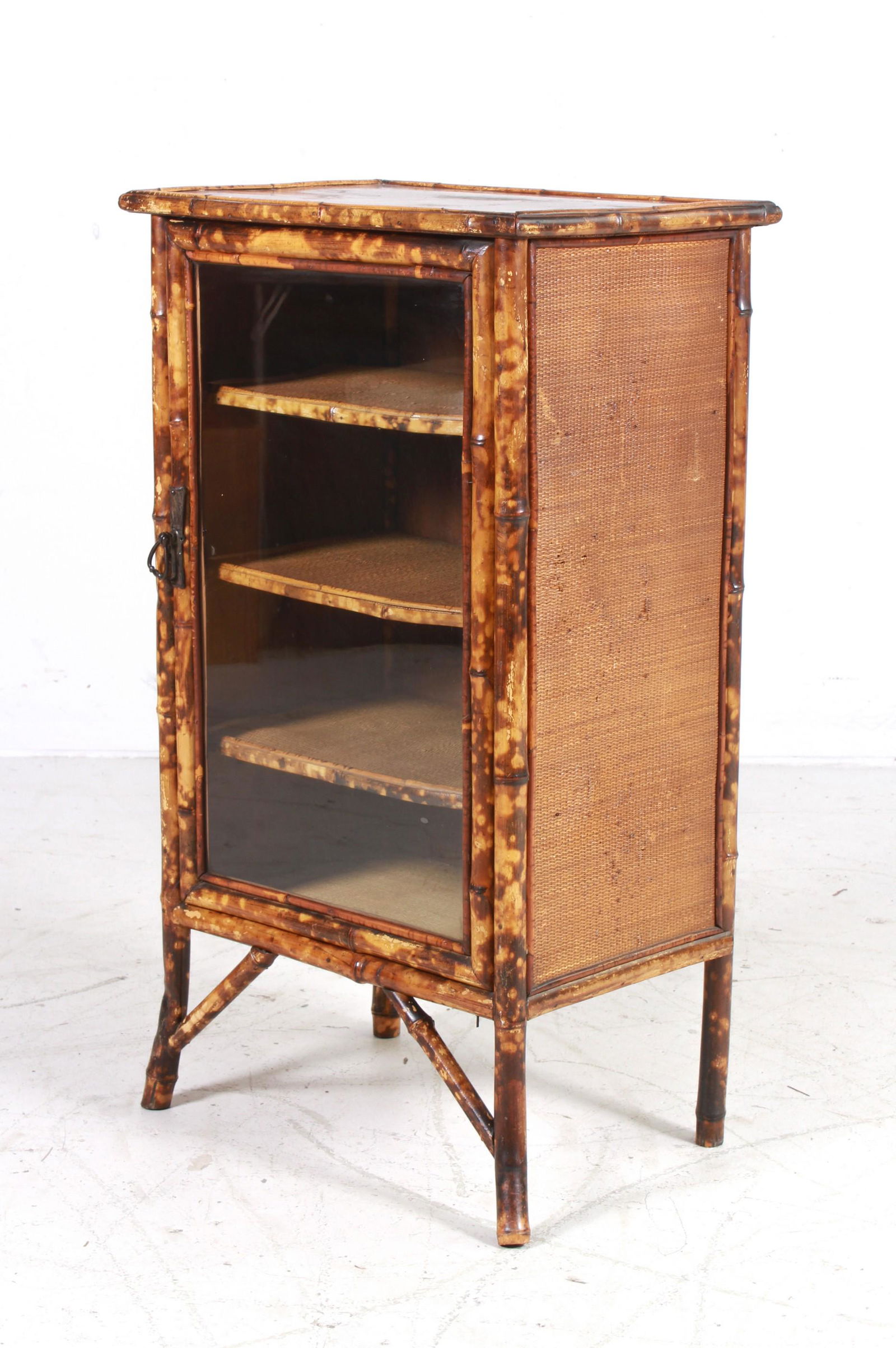 An Aesthetic raffia and bamboo bookcase (1 of 4)