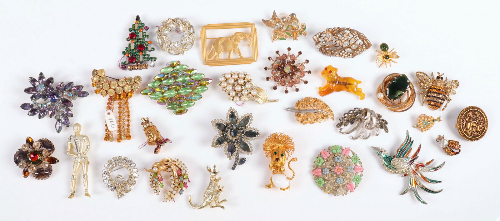(30) Pc Lot of  Vintage Brooches (1 of 4)