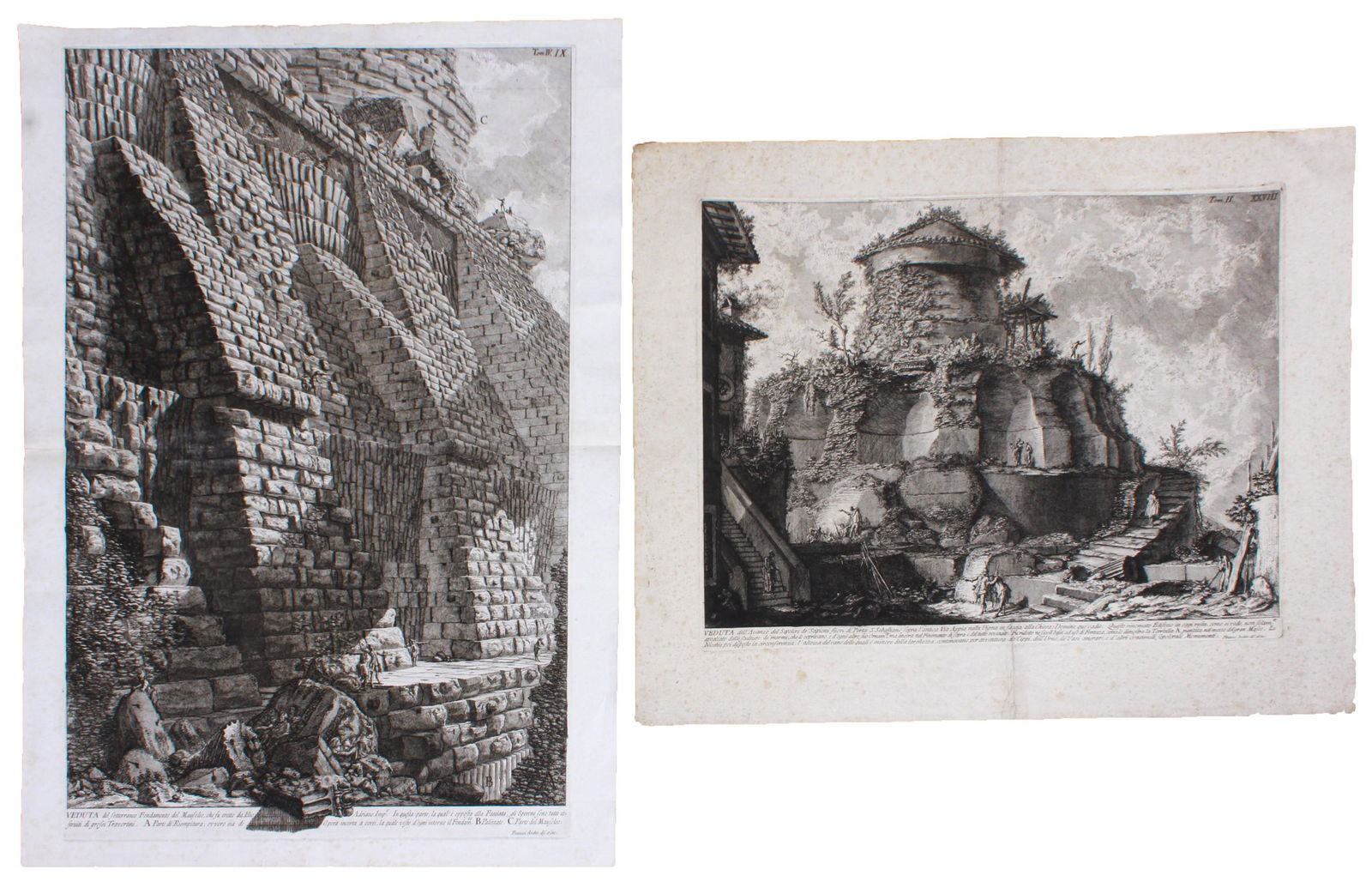 (2) Giovanni Piranesi Etchings (1 of 4)