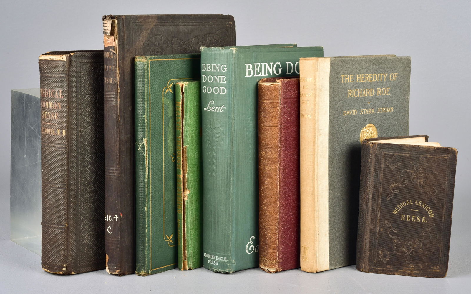 (8) old books in English on medicine (1 of 1)