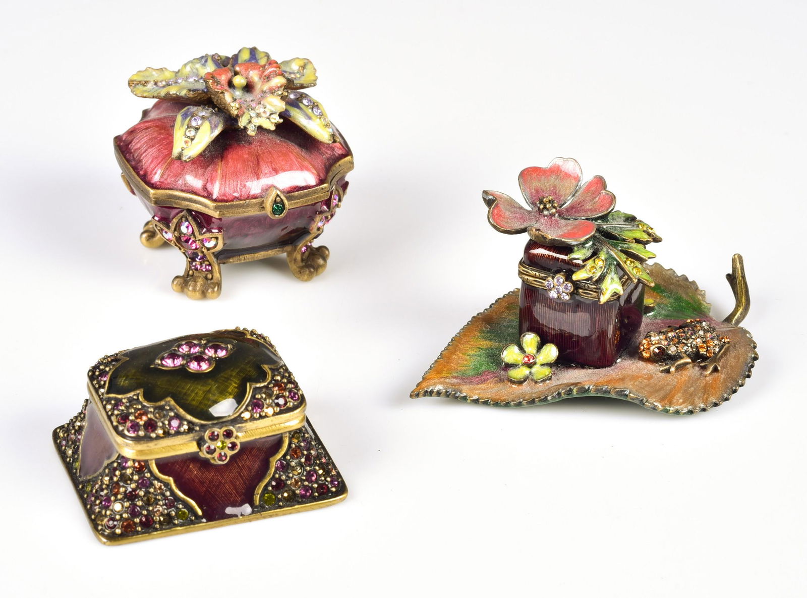 (3) Jay Strongwater Trinket Boxes (1 of 2)