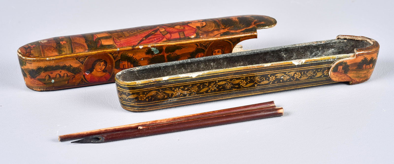 19th C Persian Qajar Pen Box (1 of 2)