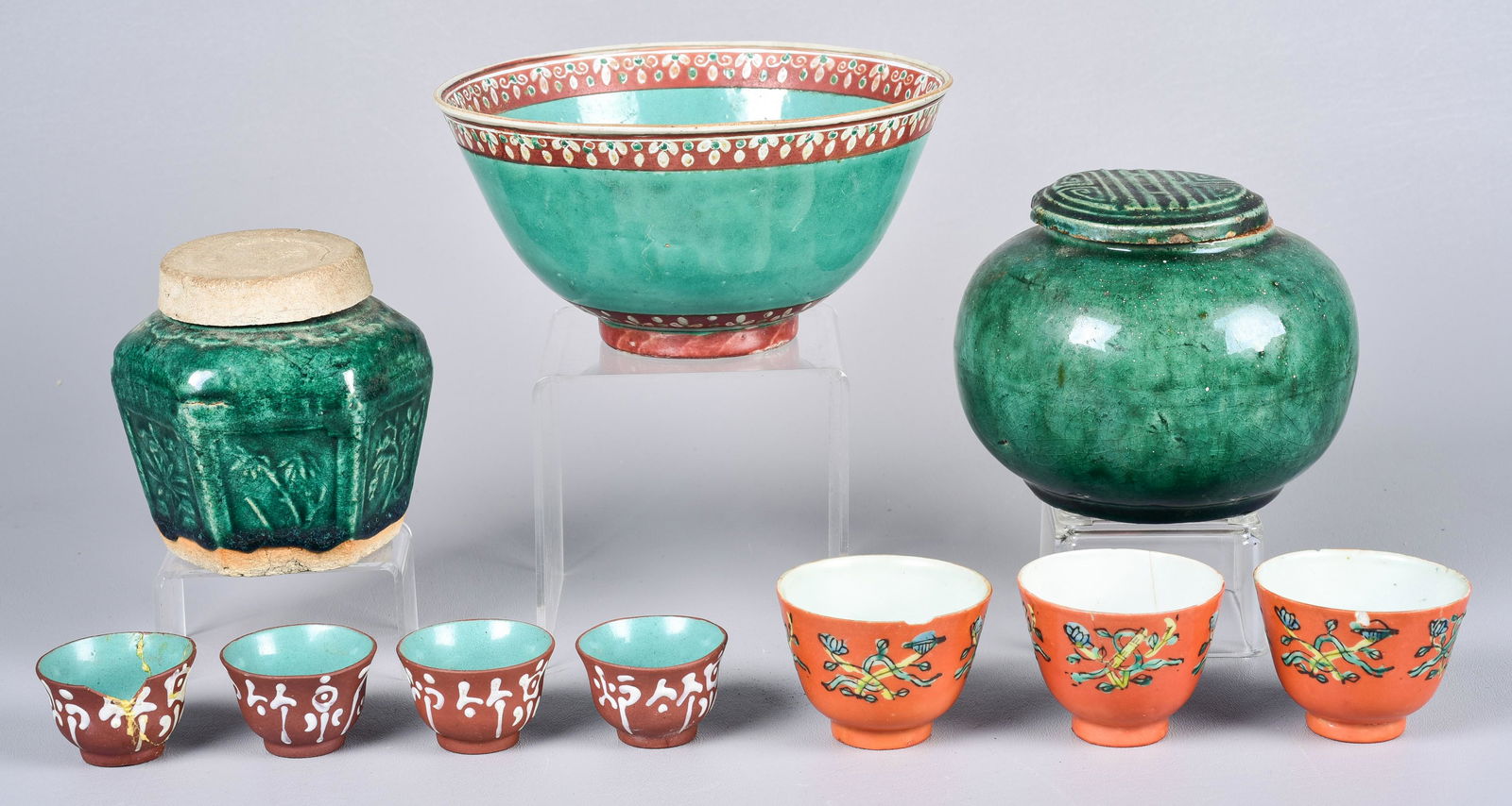 Asian Jars, Bowl and Cups (1 of 9)
