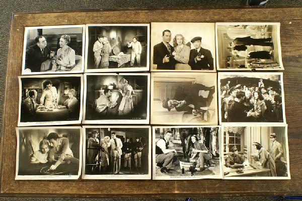 Approximately 100 8" x 10" 1920's-50's movie publi: Approximately 100 8" x 10" 1920's-50's movie publicity photos, majority are vintage some reproductions, lot includes but not limited to Ronald Colman, Ann Harding, Louis Wolheim, John Howard, Fred Mac