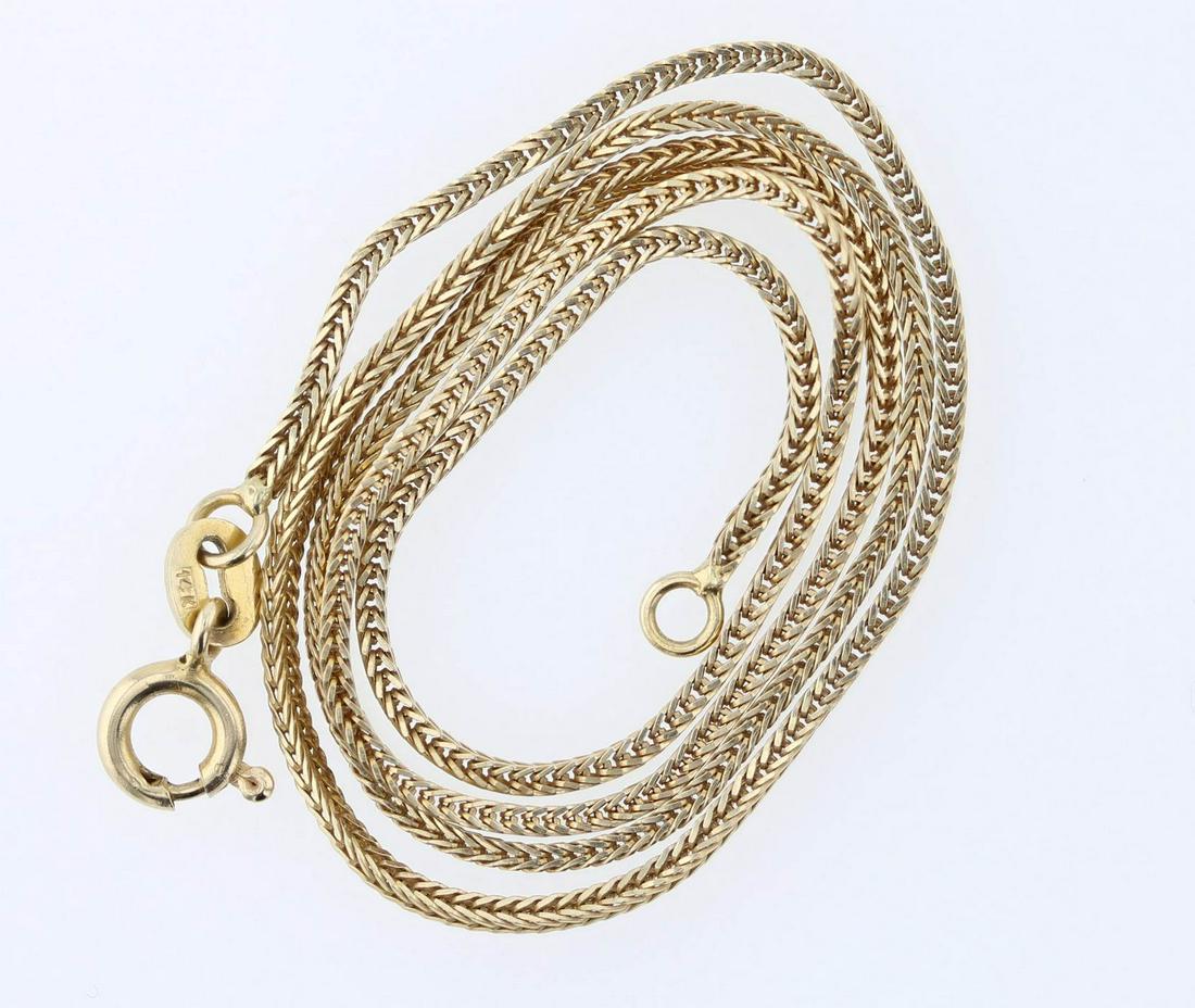14K YG Wheat Link Chain (1 of 1)
