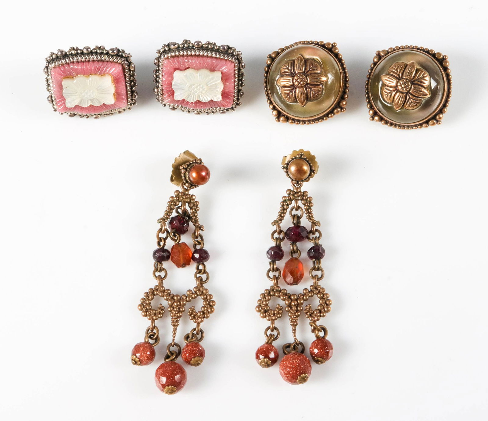 (3) Sets of Earrings, Includes Vintage Stephen Dweck (1 of 8)