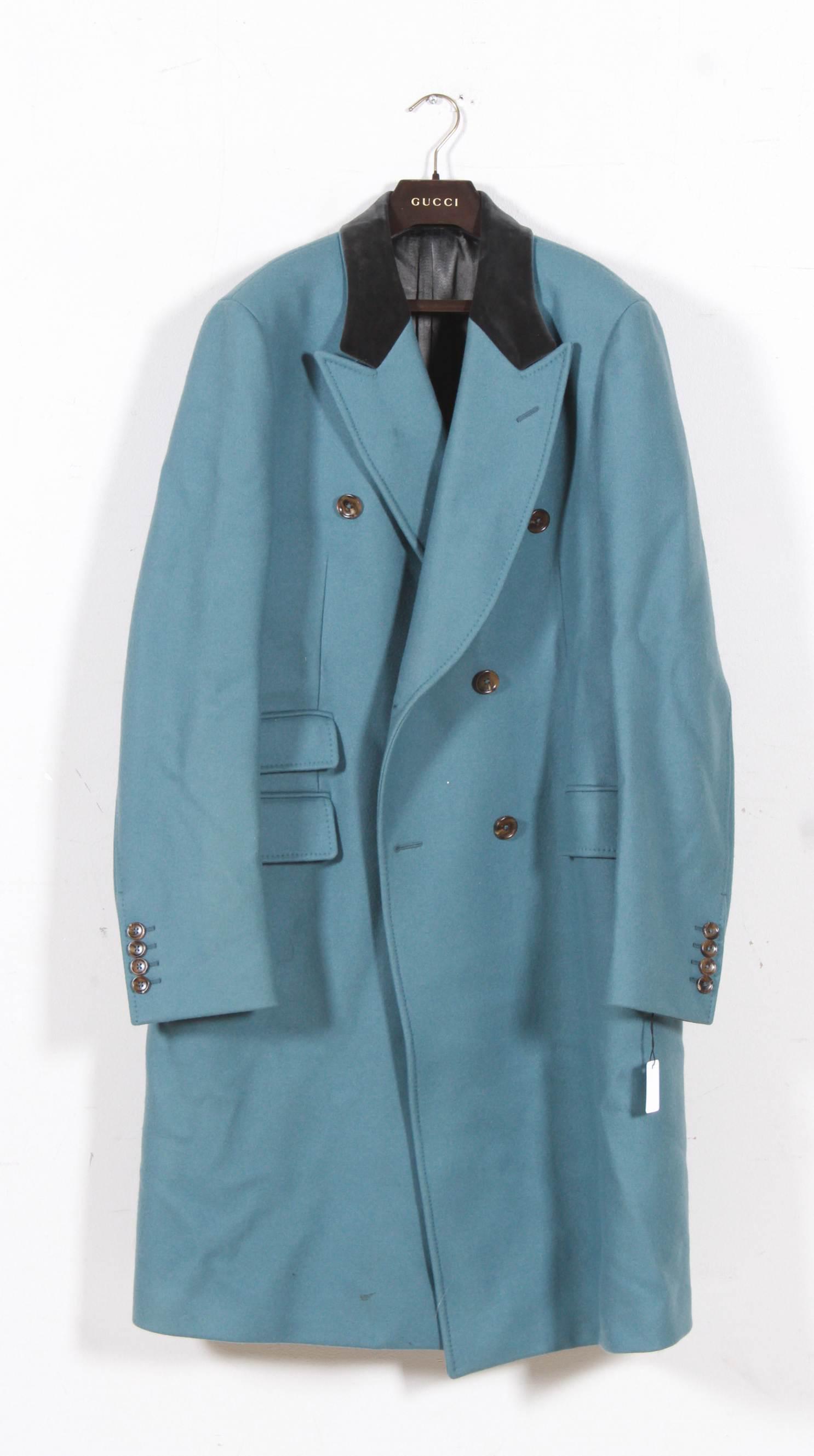 Men's Gucci Wool Double Breasted Coat (1 of 3)