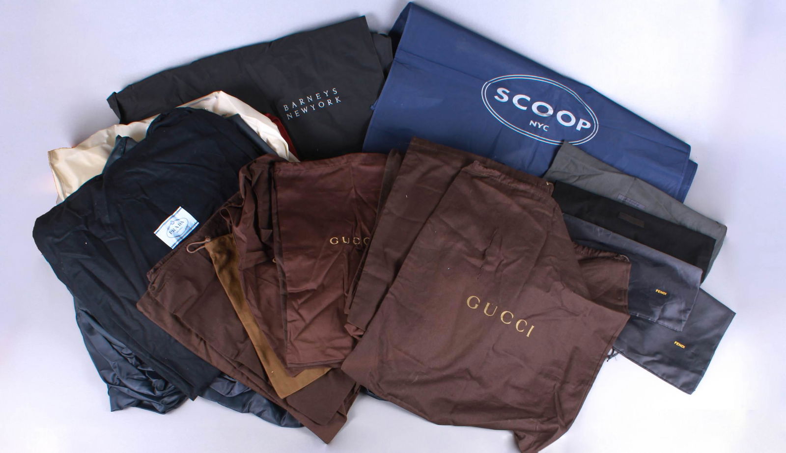 Large Grouping Designer Garment and Dust Bags (1 of 1)