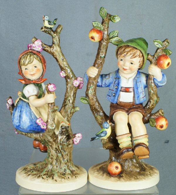 boy in apple tree hummel figurine