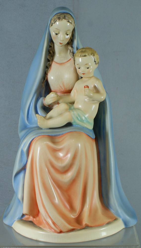 Hummel figurine: (Madonna with baby) - 151, 13" tal: Hummel figurine: (Madonna with baby) - 151, 13" tall, modern mark, no damage, no box, 4 digit security number etched on base