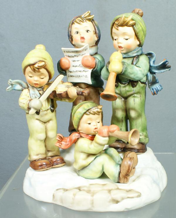 Hummel figurine: Strike Up The Band - 668, 7 3/4" : Hummel figurine: Strike Up The Band - 668, 7 3/4" tall, no damage, modern marks, has original boxe, 4 digit security code etched on bottom
