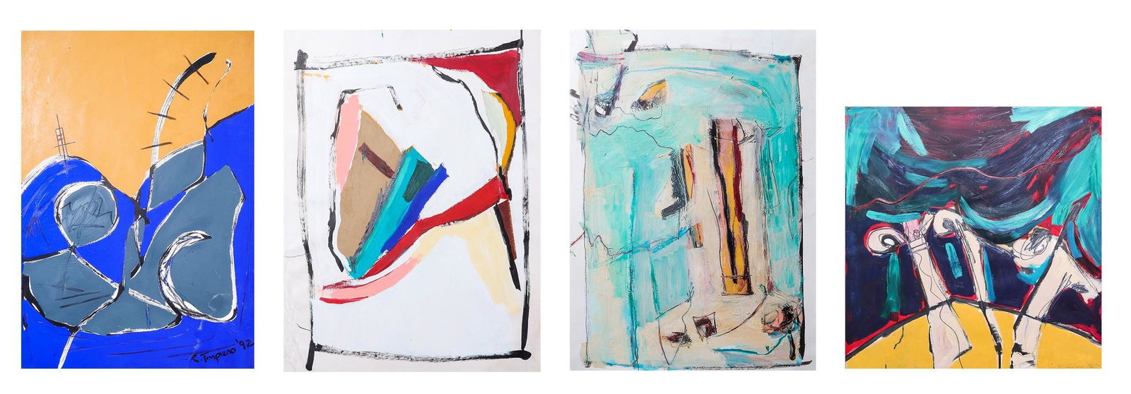 (4) R Timpano Abstract Expressionist Paintings (1 of 11)