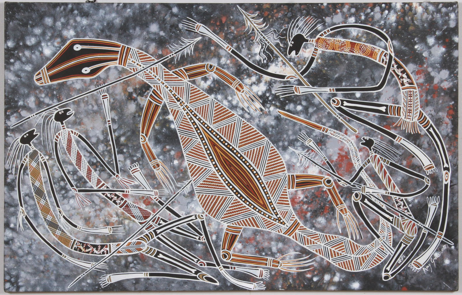 Amy Gunawarri "Goanna Spirit and Lizard Men" (1 of 3)