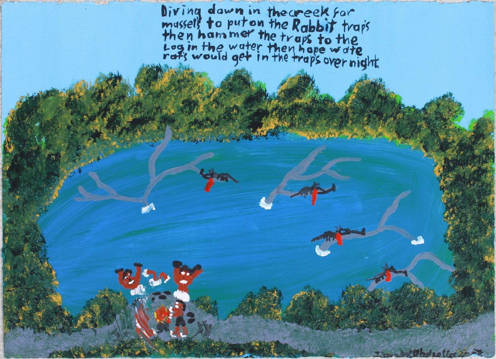 Ian Abdulla "Diving for Mussels" (1 of 2)