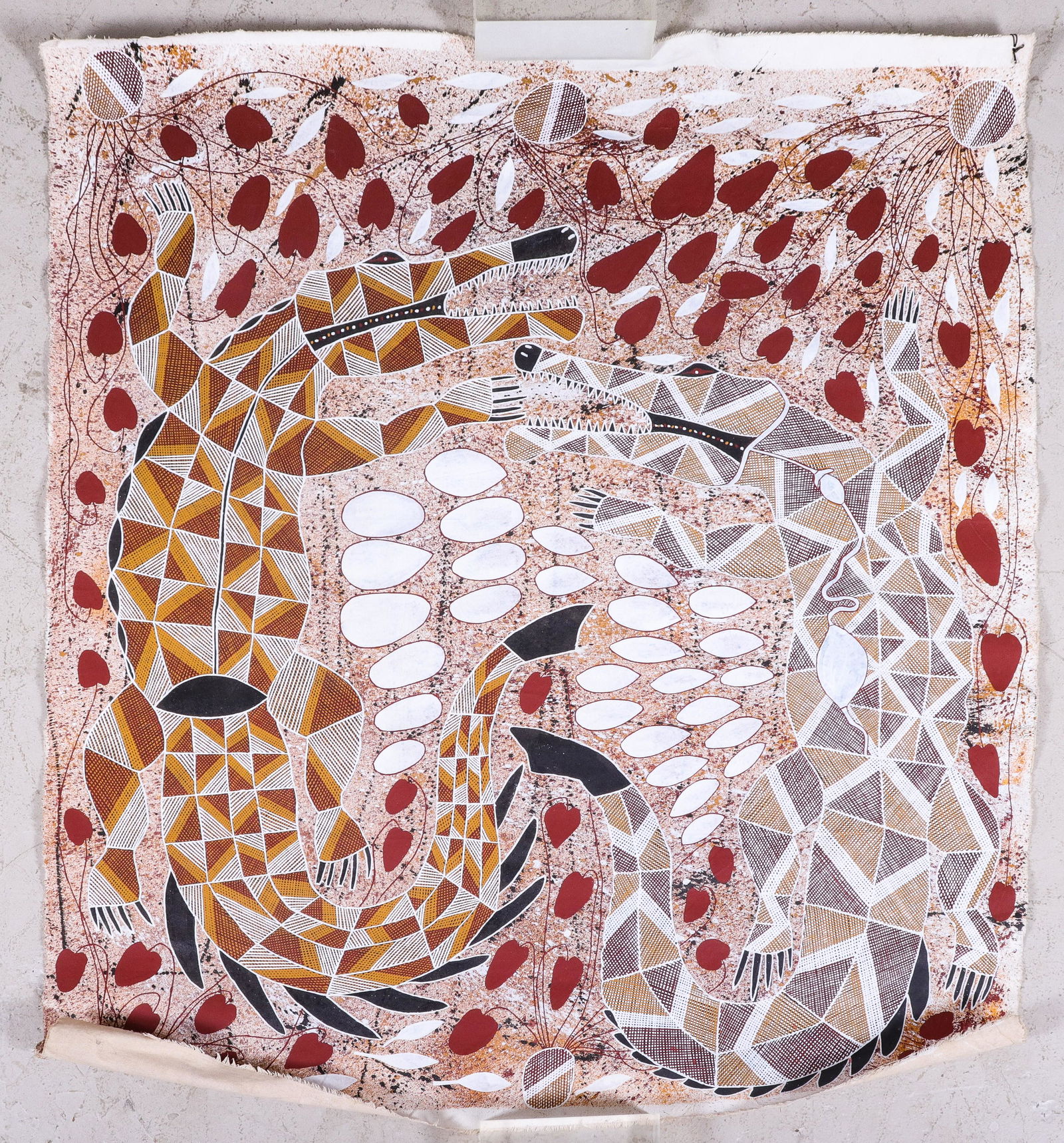 Cedric Kelly Aboriginal Painting "Denpelli" (1 of 2)