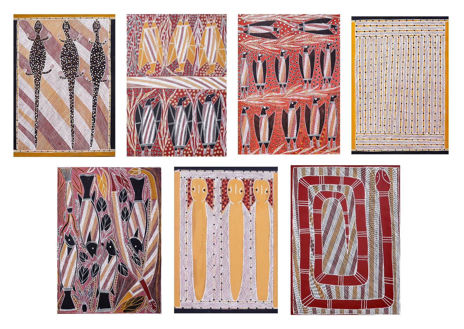 (7) Aboriginal Paintings - Various Artists (1 of 15)