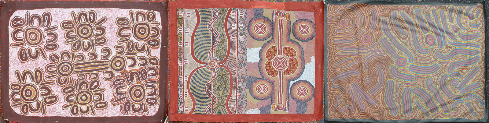 Various Aboriginal Artists 3 Paintings (1 of 8)