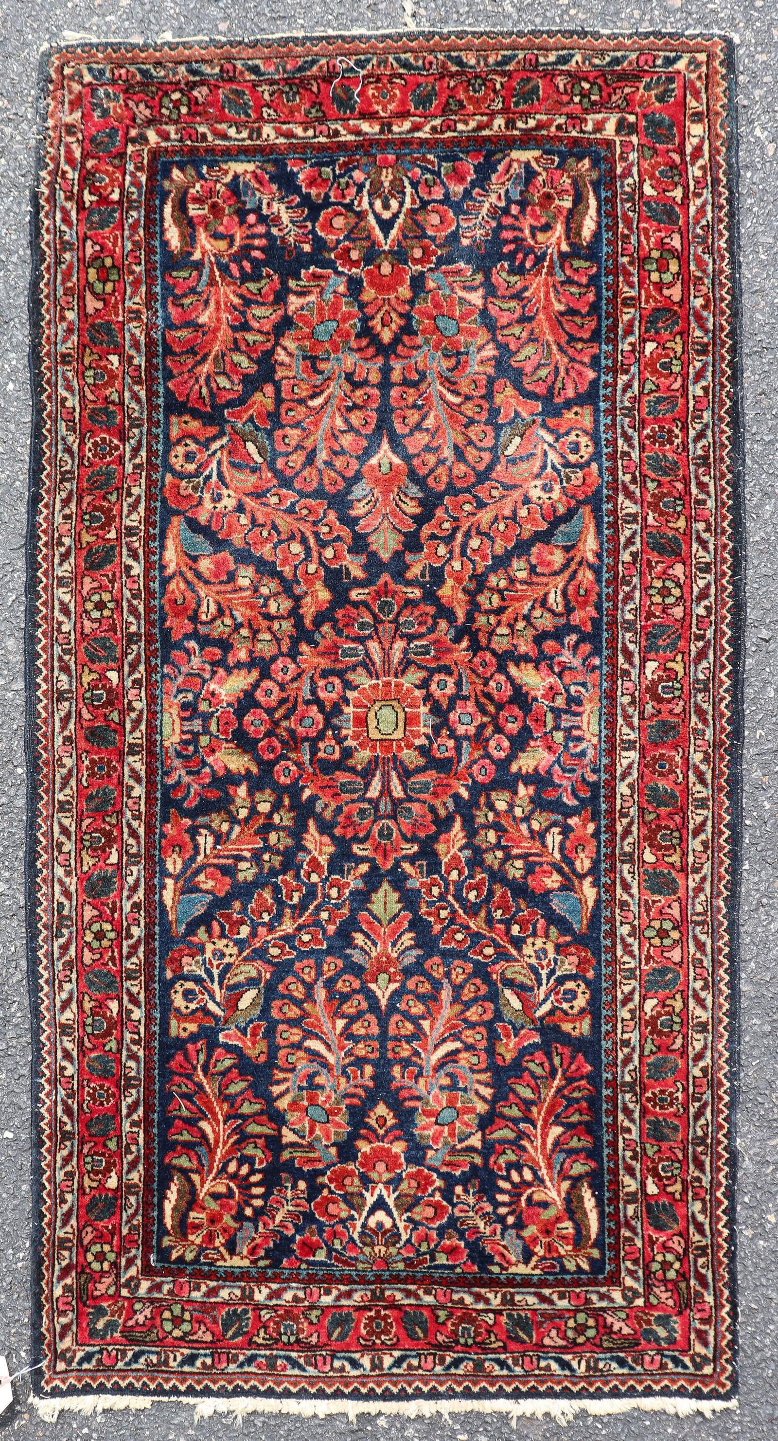 2' X 4' Antique Persian Sarouk Rug (1 of 5)
