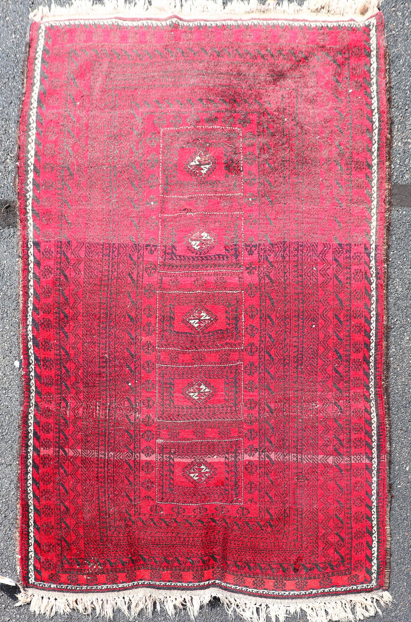 4'1" X 6'7" Persian Baluch Rug (1 of 6)