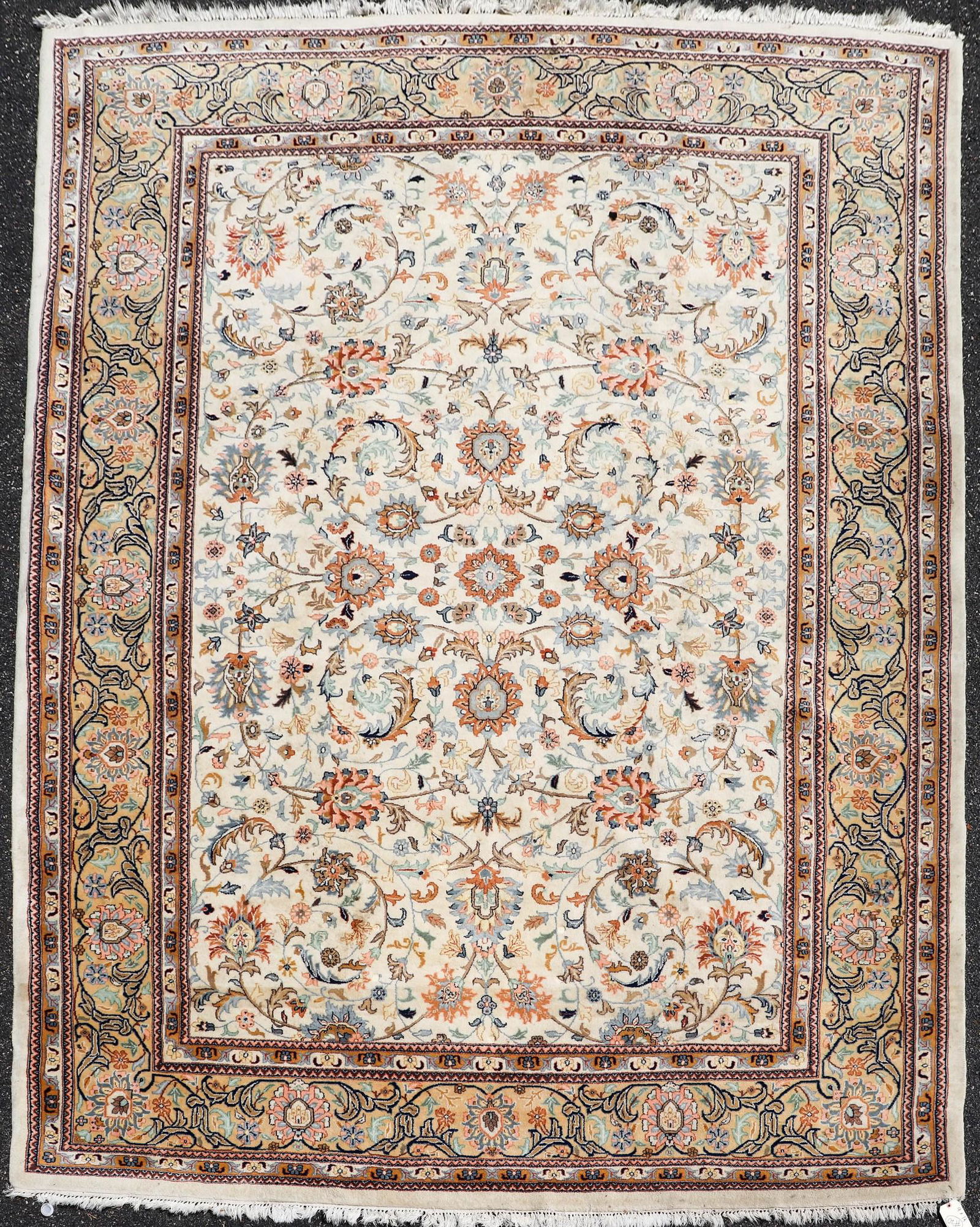9' X 12' Indo Kashan Rug (1 of 6)