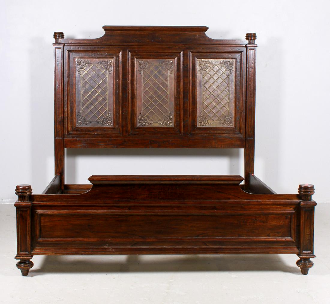 Ambella Home Collection 3 paneled king size bed (1 of 4)