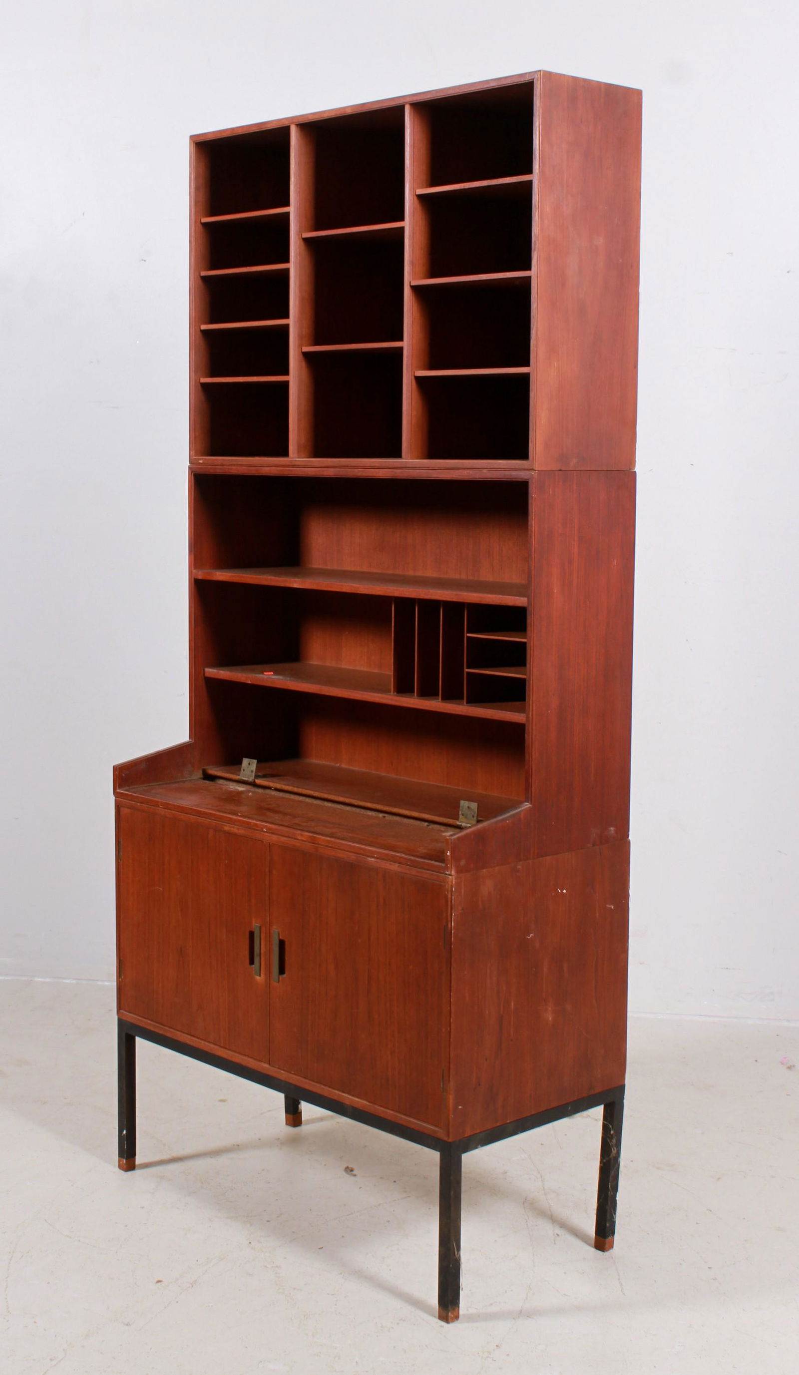 Modern Design teak 3-pc desk (1 of 4)