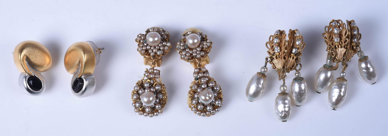 Miriam Haskell Brooches and Earring Lot (1 of 9)