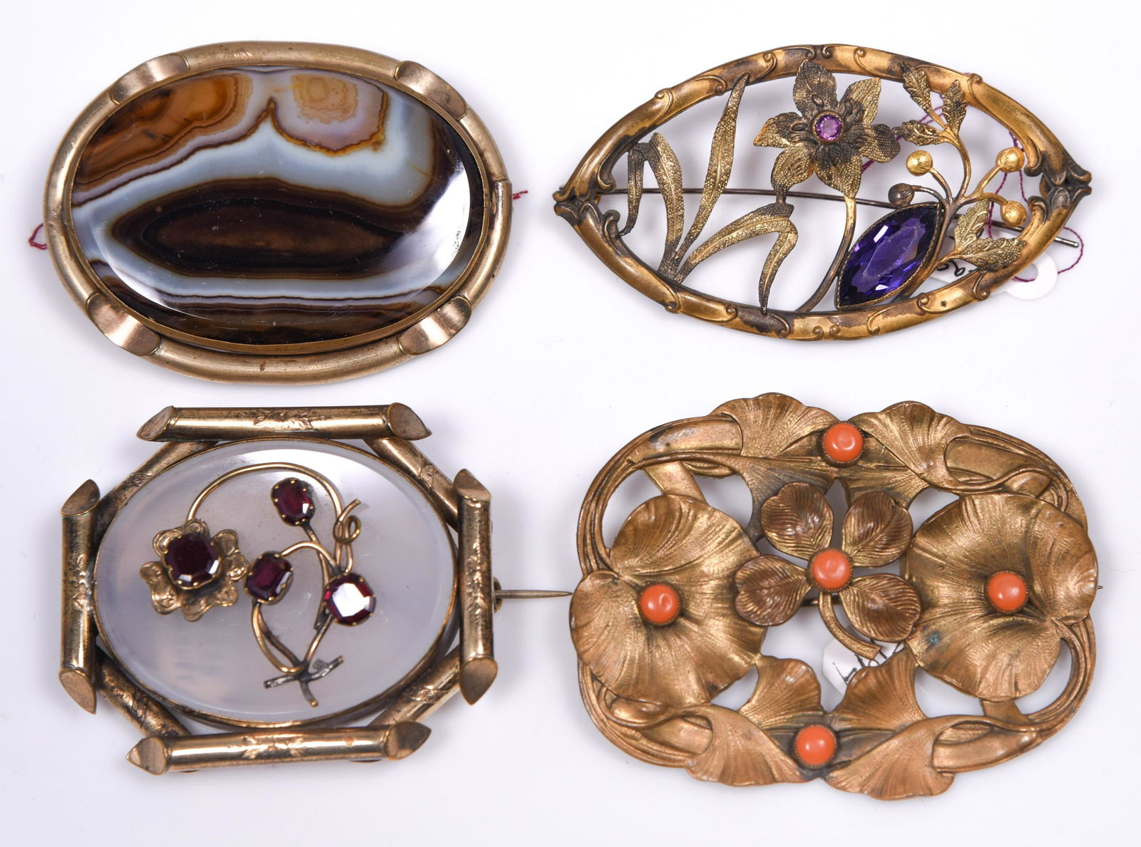 (4) Antique Brooches (1 of 2)