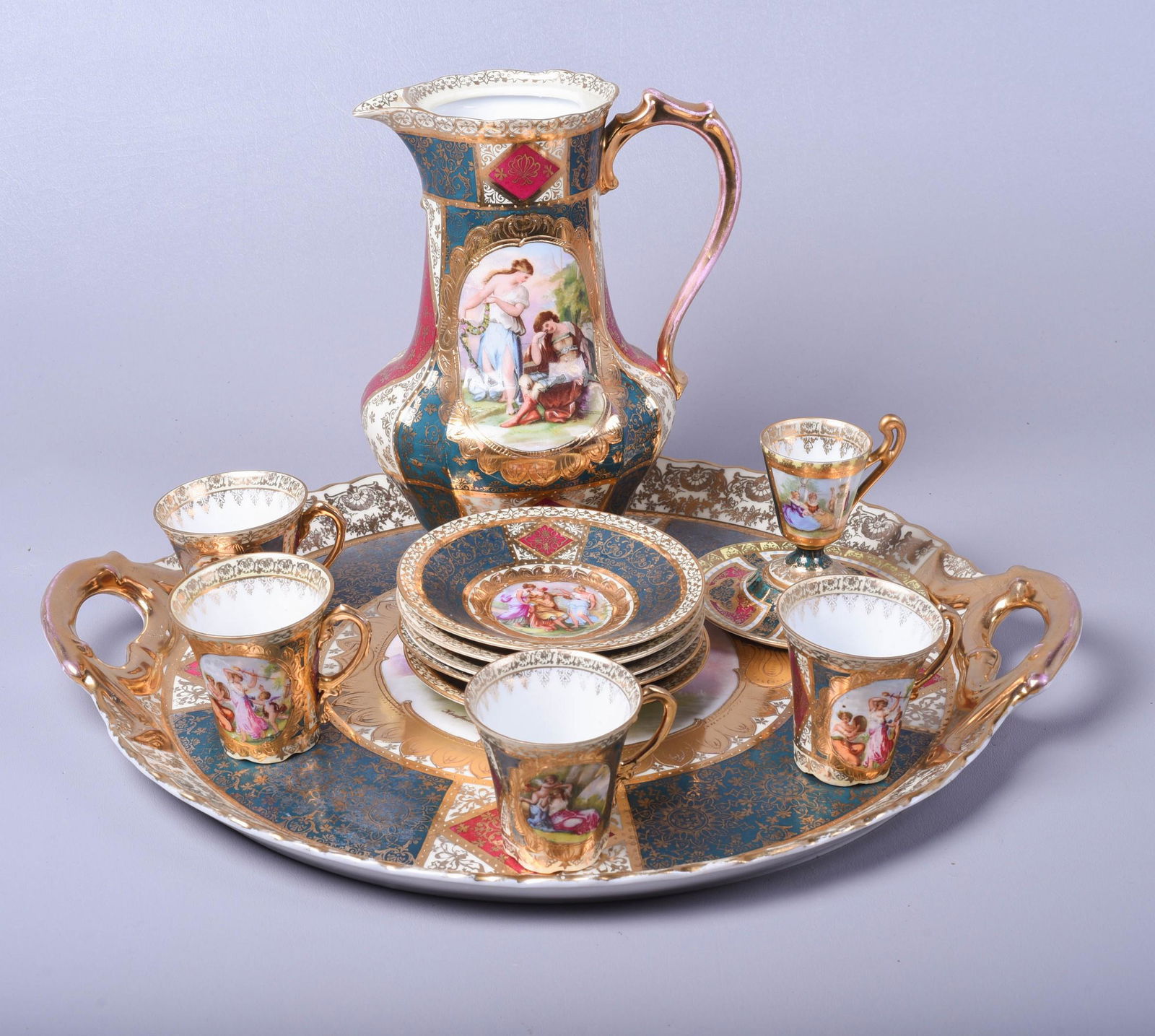 (13) Pc Royal Vienna Style Chocolate Set (1 of 7)