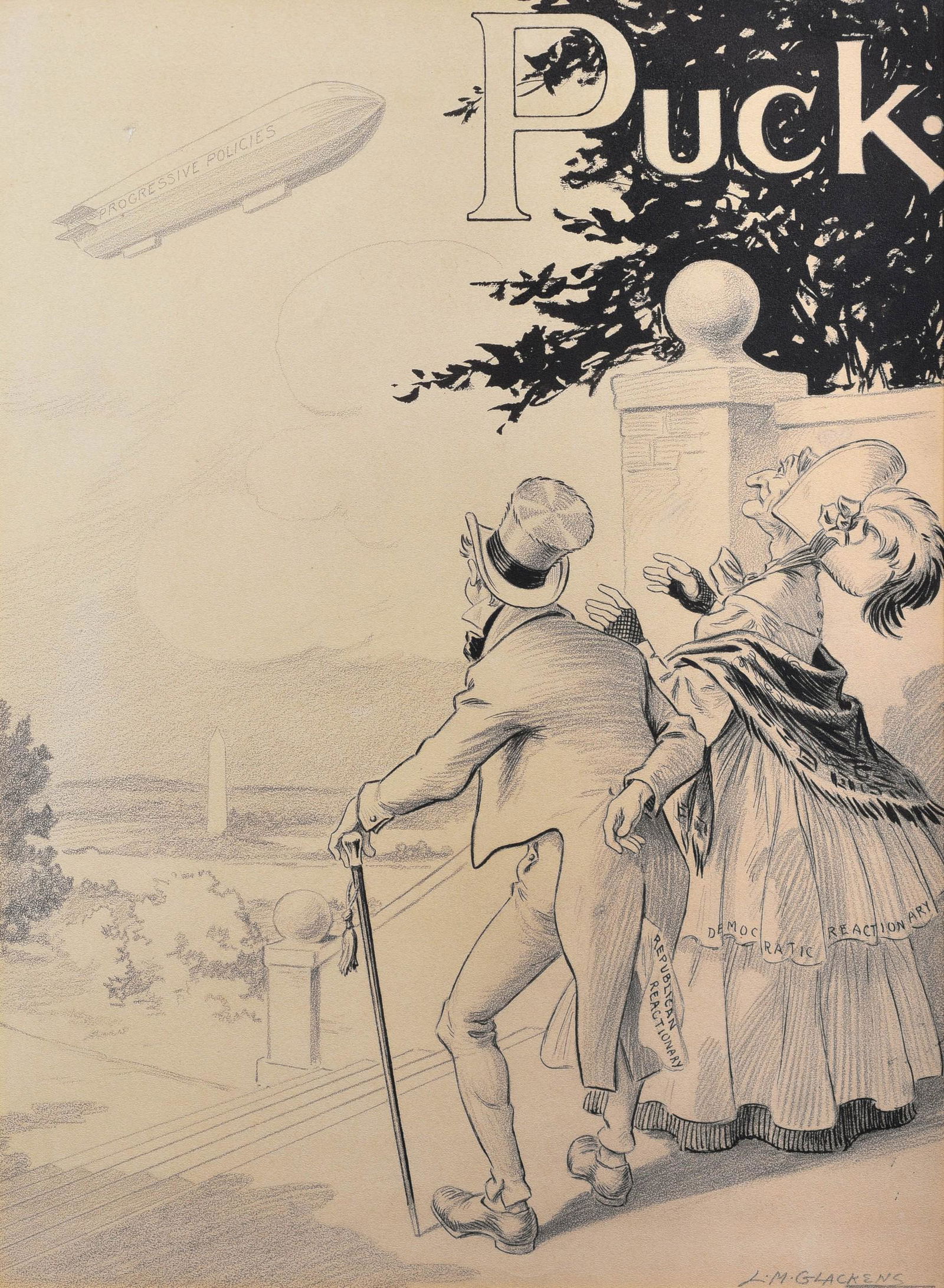 Louis Glackens Puck Magazine Illustration (1 of 4)