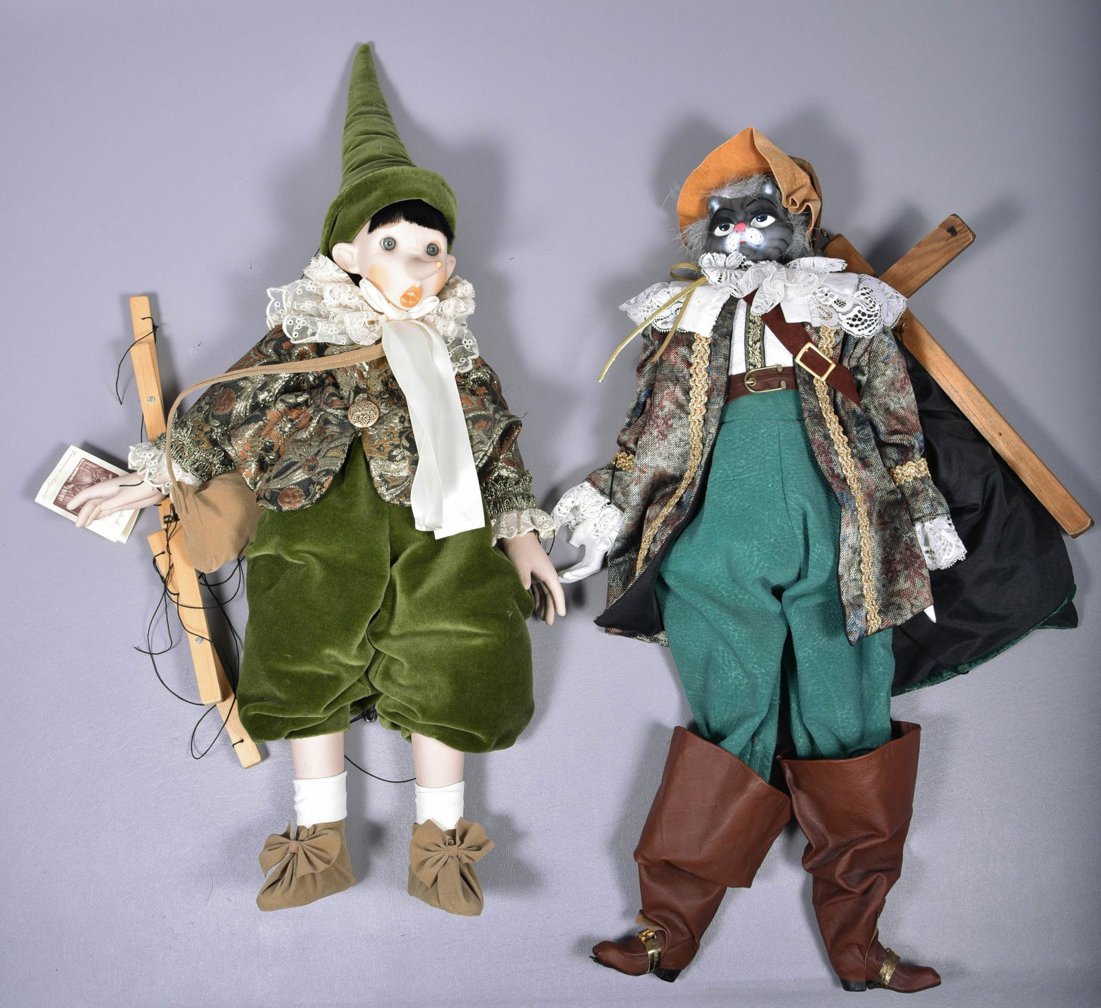 (2) Venetian Marionette Puppets (1 of 6)
