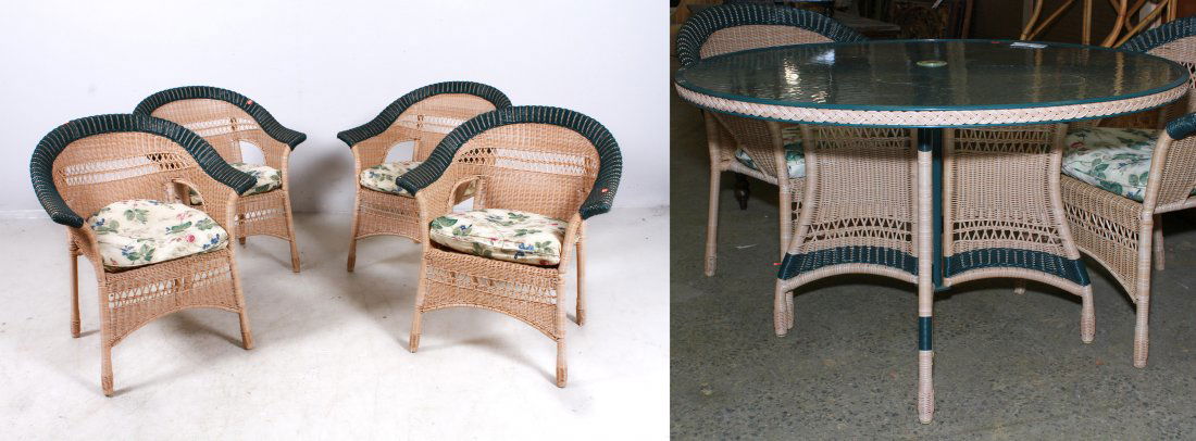 (5) pc Resin patio dining set (1 of 6)