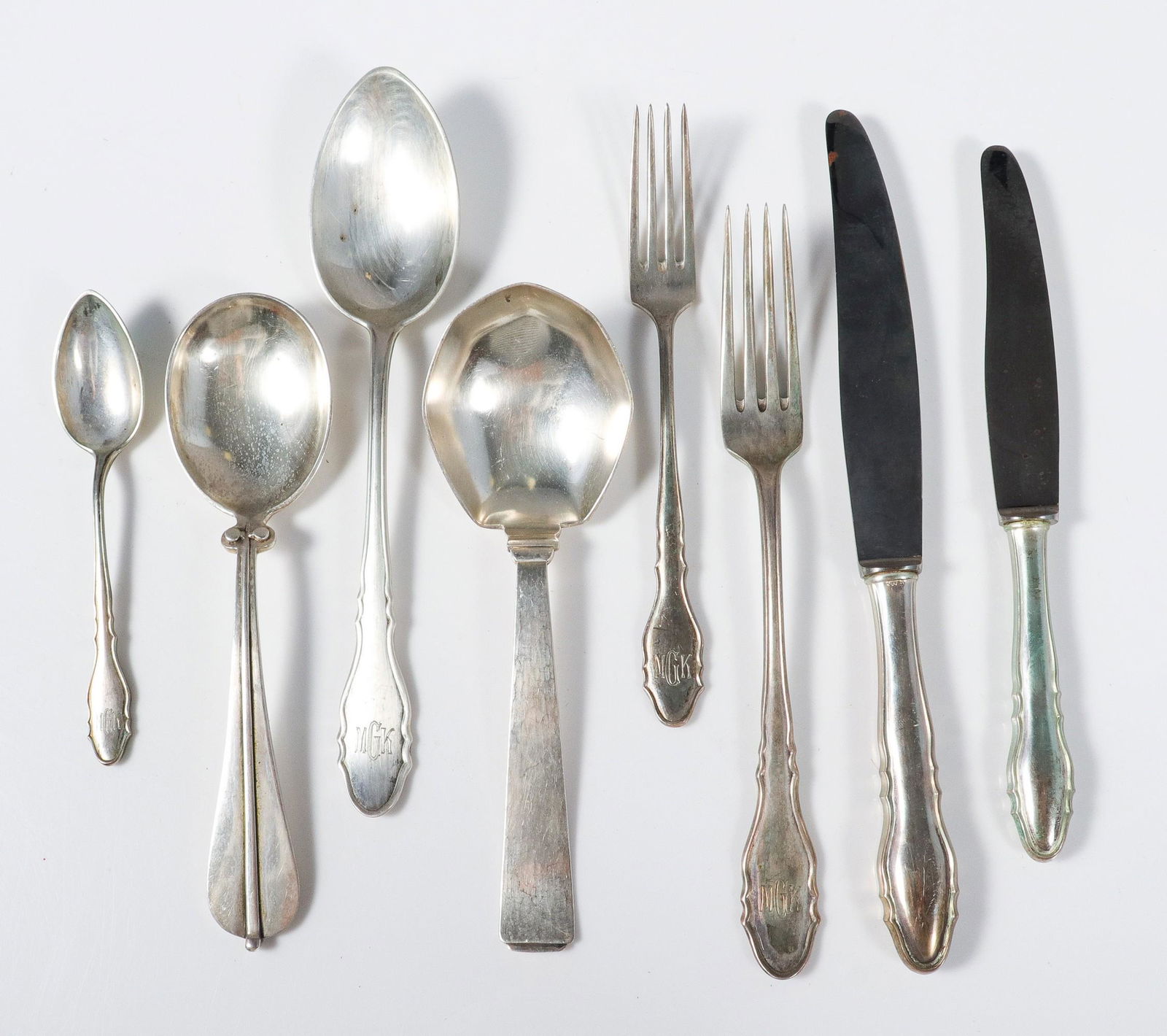 (8) Pcs German Silver Flatware (1 of 1)