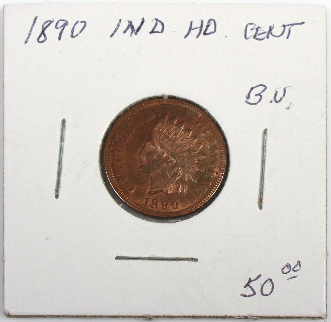 1890 Indian Head Cent, Unc (1 of 2)