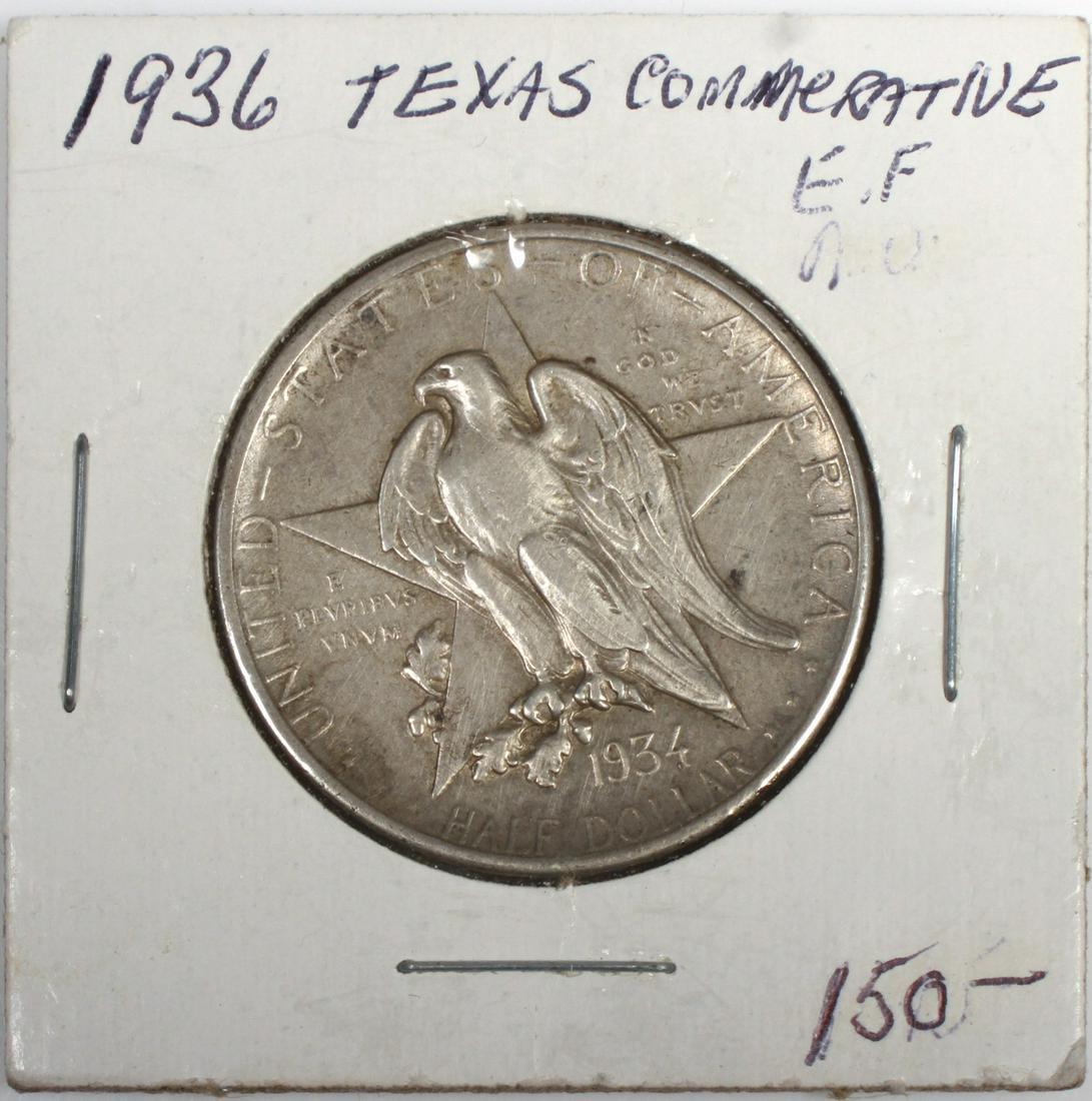 1936 TX Commemorative Half Dollar VF-XF (1 of 2)