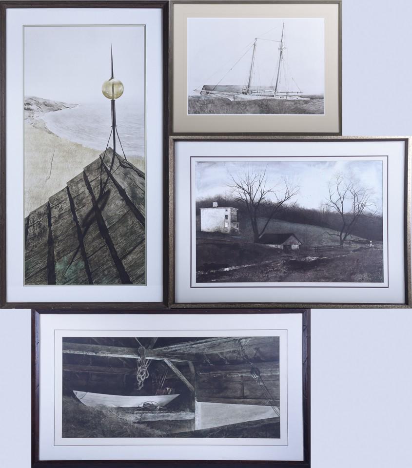 (4) After Andrew Wyeth Framed Prints (1 of 9)
