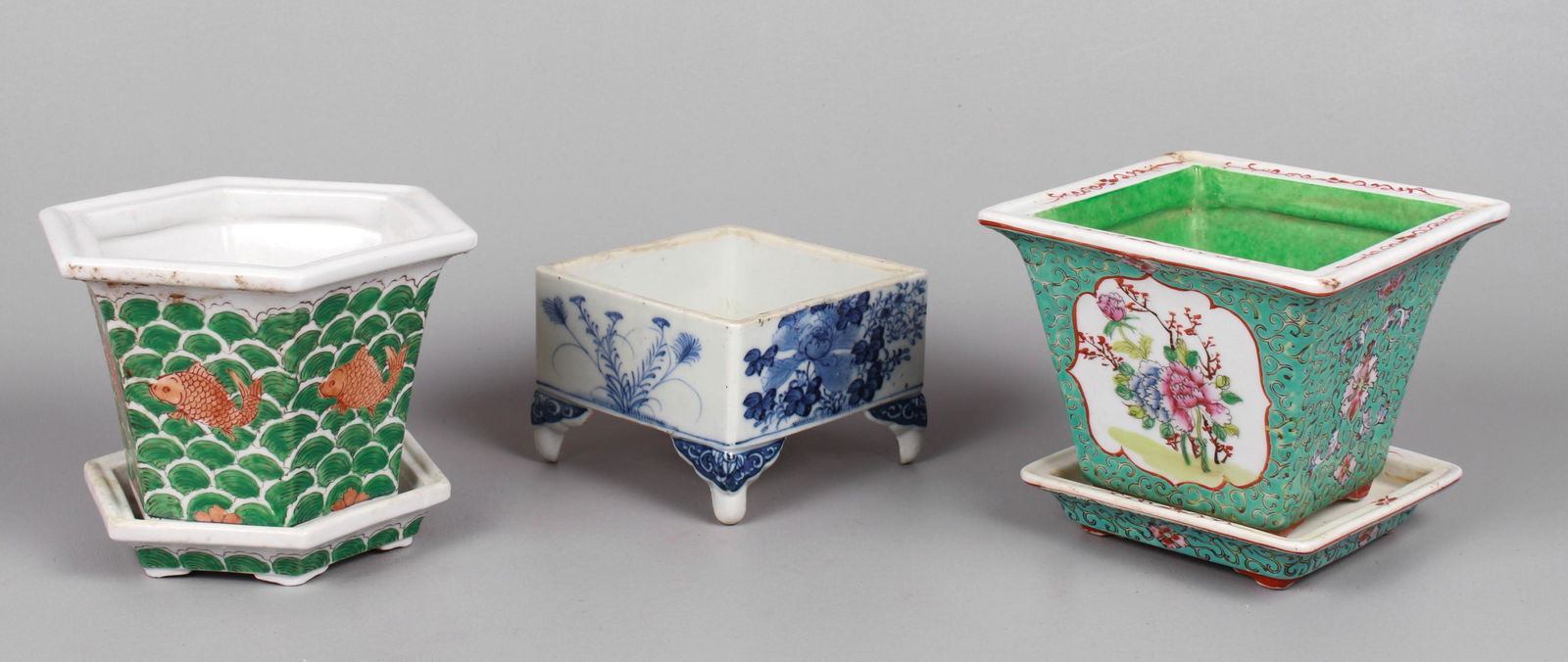 (3) Chinese Cachepots (1 of 4)