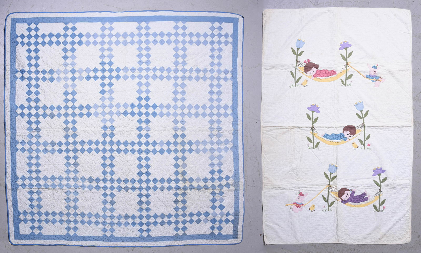 Hand Sewn Quilted Cover and Childs Quilted Cover (1 of 9)